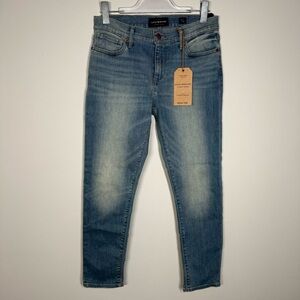 Lucky Brand Women's Blue Ankle Jeans Brooke Crop